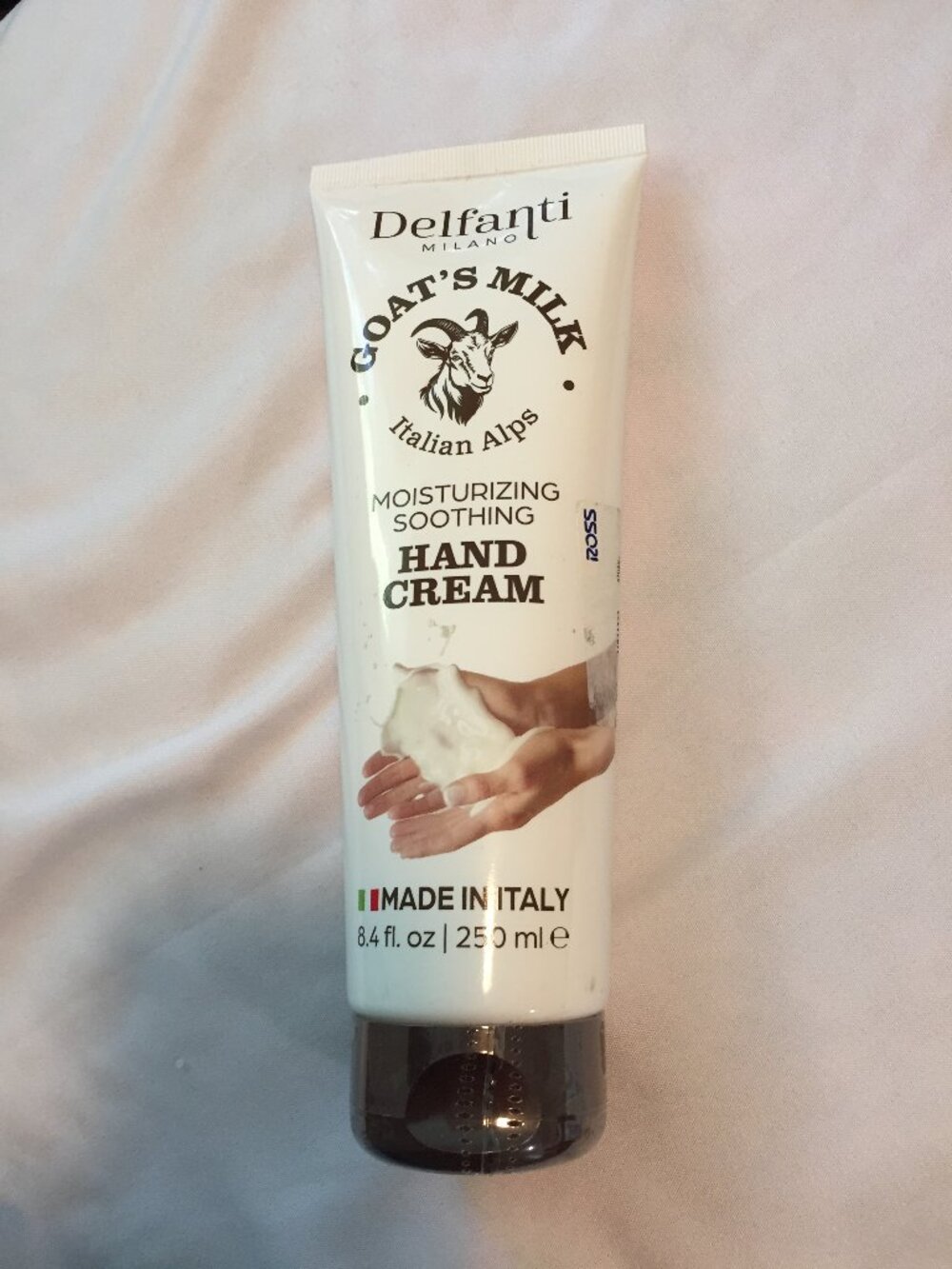 Delfanti Goat's Milk Italian Alps Hand Cream Shea Butter 8.4 fl oz 250 ml